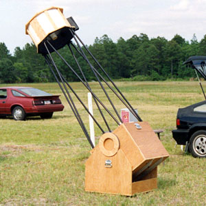 Large reflector telescope on a dobsonian mount