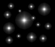 Artist rendering of an open star cluster