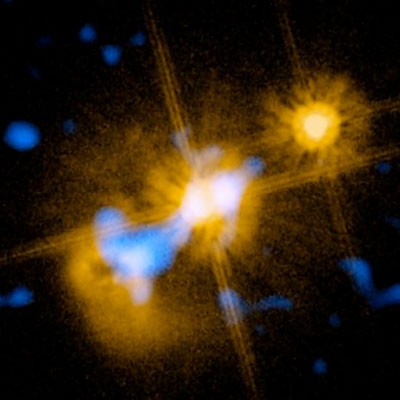 Color composite image of quasar HE0450-2958