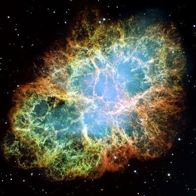 Hubble image of M1, the Crab Nebula