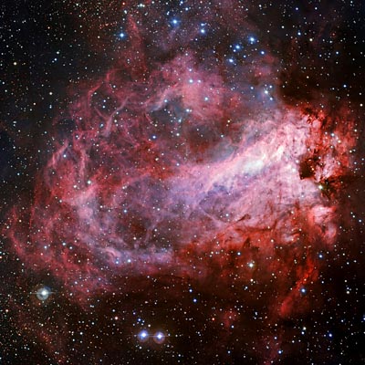 ESO image of M17, the Omega Nebula & Swan Nebula