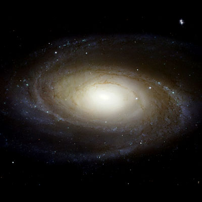 Hubble image of Spiral galaxy M81, Bode's Galaxy