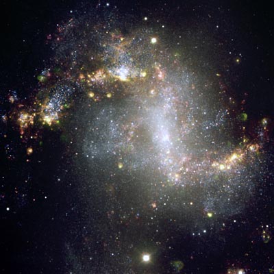 ESO image of NGC 1313 the Topsy Turvy Galaxy