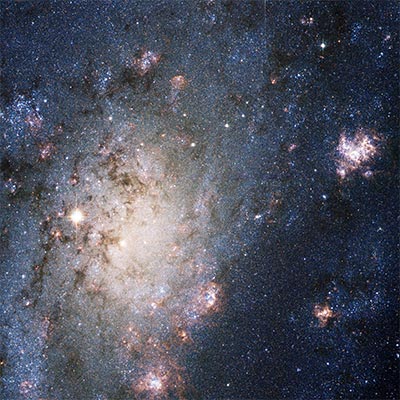 Hubble image of spiral galaxy NGC 2403