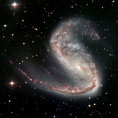 ESO image of NGC 2442, the Meathook Galaxy