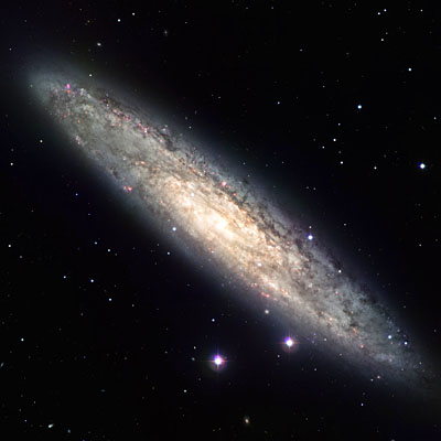 ESO Image of barred spiral galaxy NGC 253 the Sculptor Galaxy