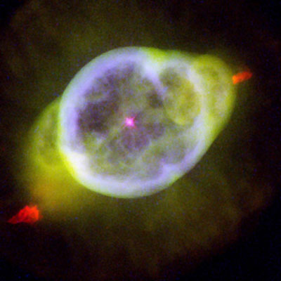 Hubble image of planetary nebula NGC 3242, the Ghost of Jupiter