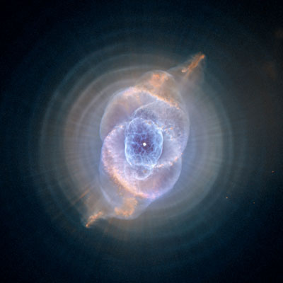 Hubble image of NGC 6543 the Cat's Eye Nebula
