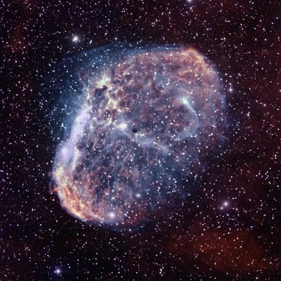 Telescope image of the Crescent Nebula, NGC 6888