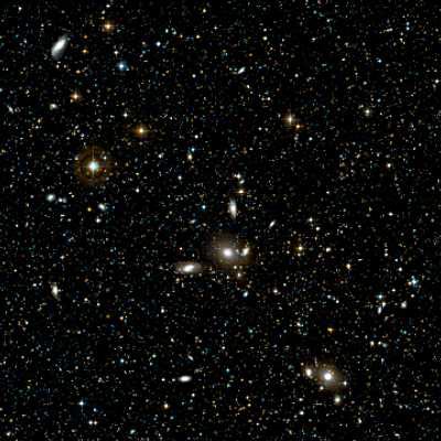 Image of the Antlia Cluster of galaxies