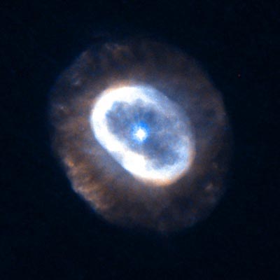 Hubble image of the Blue Snowball Nebula