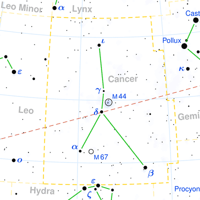 Cancer constellation map