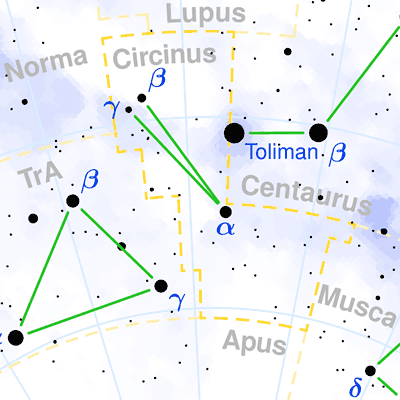 Circinus constellation map