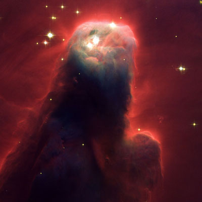 Image of the cone nebula, part of NGC 2264 in Monoceros