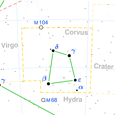 Corvus constellation map