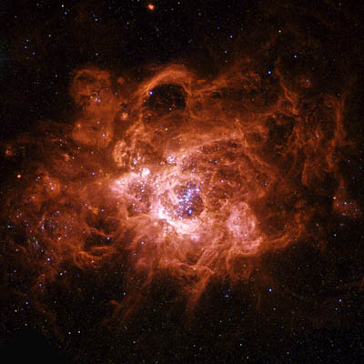 Image of Emission nebula NGC 604 in Triangulum