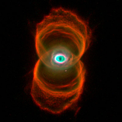 Hubble image of the Engraved Hourglass Nebula