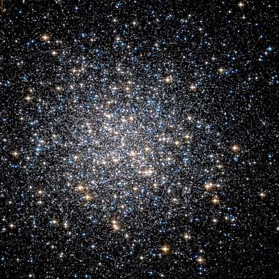 Hubble image of globular star cluster M13 the Hercules Cluster