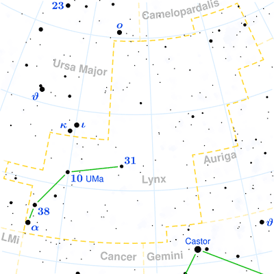 Lynx constellation map