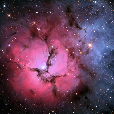 Image of M20, the Trifid Nebula in Sagittarius