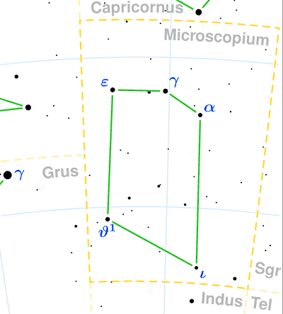 Microscopium constellation map