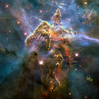 Hubble image of the Mystic Mountain Nebula