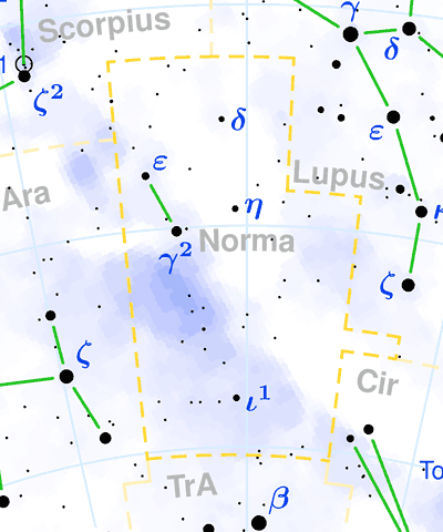 Norma constellation map
