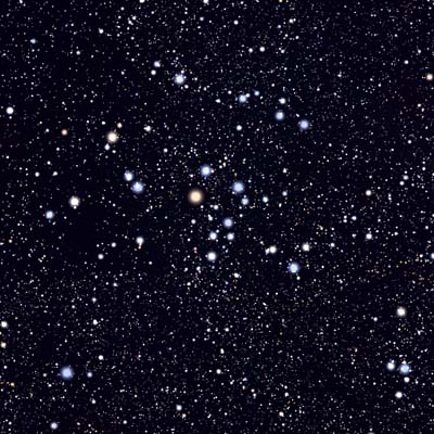 Open star cluster NGC 2451 in Puppis