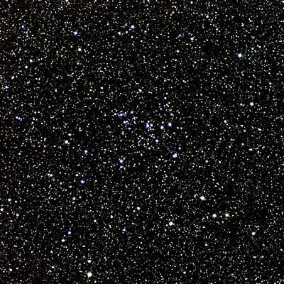Image of open star cluster NGC 7243 in Lacerta