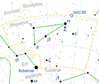 Phoenix constellation map