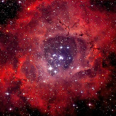 Image of the Rosette Nebula in the constellation Monoceros