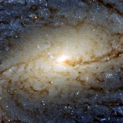 Hubble closeup image of spiral galaxy NGC 3887