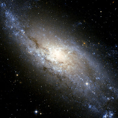 Hubble image of spiral galaxy NGC 406
