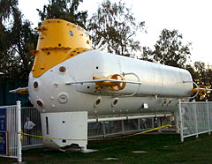 Image of the Ben Franklin submersible at the Vancouver Maritime Museum
