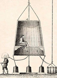 Image of Edmund Halley's diving bell
