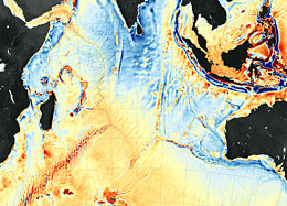 Image of a seafloor map
