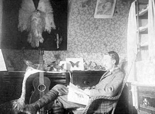 William Beebe at age 18 at his home in East Orange, New Jersey