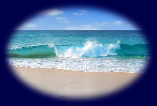 Waves Hitting a Sandy Beach