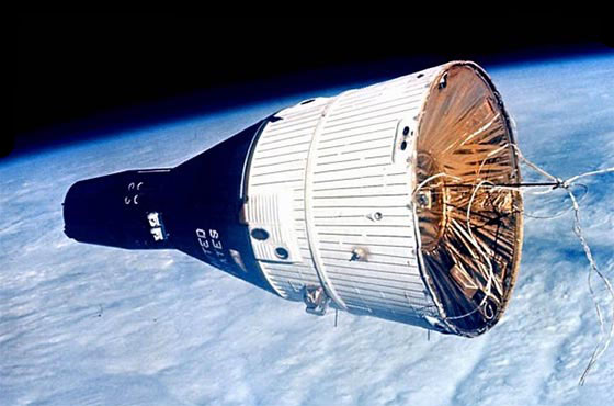 Image of Gemini 7 as Seen by Gemini 6