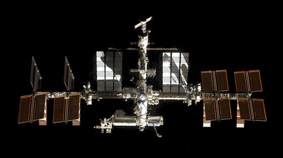 International Space Station as Seen by the Space Shuttle