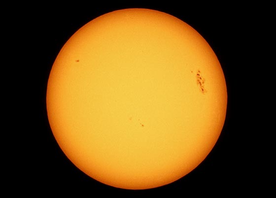 Sea and Sky Image of the Sun