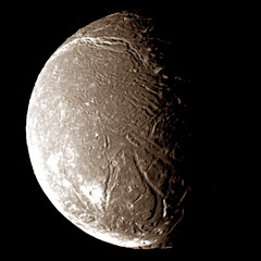 Voyager 2 image of Uranus'