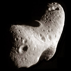 NEAR spacecraft image of the asteroid Eros