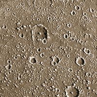 Galileo close-up image of Callisto showing impact craters 