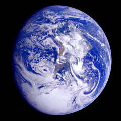 Galileo photo showing South America & Antarctica