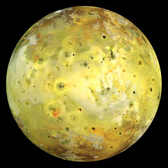 Galileo composite image of Jupiter's moon Io