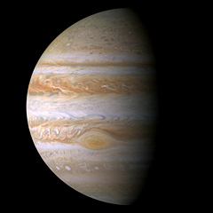 Cassini mosaic image of Jupiter 