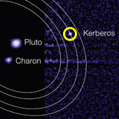 Hubble image of Pluto's moon Kerberos
