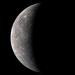 False color image of Mercury as seen from NASA's Messenger spacecraft