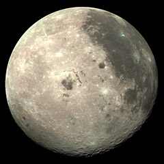 Galileo spacecraft image of the far side of the Moon